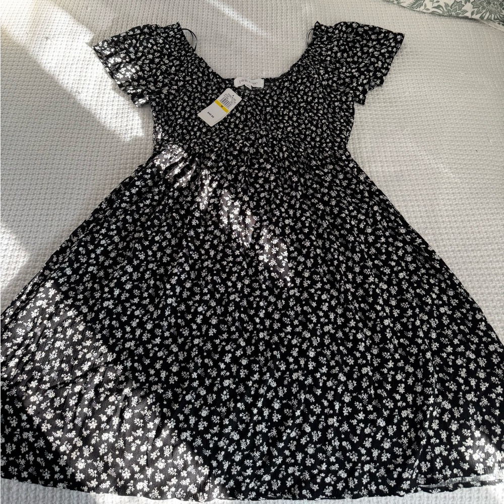 Black & white floral dress